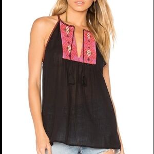 Joie Lightweight Embroidered BoHo Tank Size medium